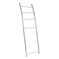 Juvale 59 Inch 4-Rung Wall Leaning Towel Rack, Holder & Stand, Blanket Ladder For Bathroom Decor, Oval Tube Chrome Metal -Home Series Shop GUEST 00b99318 1bfe 43aa 8eaf d4fe68f72fa4