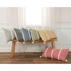 14"x26" Oversized Striped Poly Filled Lumbar Throw Pillow - Rizzy Home -Home Series Shop GUEST 013a38da 809e 422c be15 e58b849e7ad7