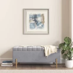 Ashlar Hand Painted Abstract Framed Glass And Matted Wall Art Blue - Madison Park -Home Series Shop GUEST 020bba55 66e9 435e 857d 0122f60c795c