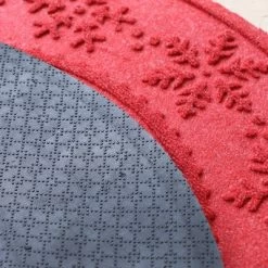 3' Aqua Shield Snowflake Tree Skirt Round Mat Red - Bungalow Flooring -Home Series Shop GUEST 0373c99b 8889 4bdf b70f 14a4820a251e