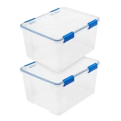 IRIS USA WEATHERPRO Plastic Storage Box With Durable Lid And Seal And Secure Latching Buckles -Home Series Shop GUEST 03c5193c 8315 4c5b b3c8 e6a1b25ea46c