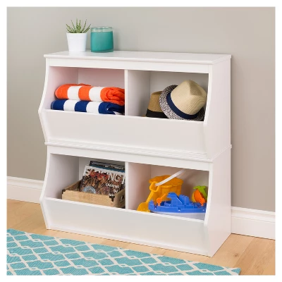 Fremont Entryway Storage Cubbie - 4 Bin - White - Prepac 2 Fremont Entryway Storage Cubbie - 4 Bin - White - Prepac - Image 2