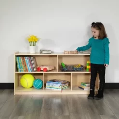 Flash Furniture Wooden School Classroom Storage Cabinet/Cubby For Commercial Or Home Use - Safe, Kid Friendly Design (Natural) -Home Series Shop GUEST 05de51fc aea7 4ada 9217 6cdcf0250461