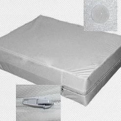 GoodGram Basics® Disposable Lightweight Zippered Breathable Fabric Mattress Protector & Dust Mite Barrier For Hotels & Vacations