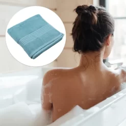 Unique Bargains Bathroom Classic Soft Absorbent Cotton Bath Towel 55.12"x27.17" 1 Pc -Home Series Shop GUEST 06445456 1d60 4639 8796 15c2fc10ae11