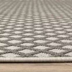 Trinity Casual Diamond Lattice Patio Area Rug Beige/Gray - Captiv8e Designs -Home Series Shop GUEST 06d9d39c 9ca5 4f7f be31 04b13bc5f61c