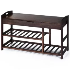Costway 3-Tier Bamboo Shoe Bench Entryway Storage Rack Organizer Home Hallway BrownNature -Home Series Shop GUEST 06e40bbc ab4a 485d bd2f a99f87d77c62