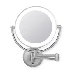 11" Round LED Wall Mount Powered By Battery Or Adaptor Makeup Mirror - Zadro -Home Series Shop GUEST 07581850 fd76 43a3 b231 91807eefa651