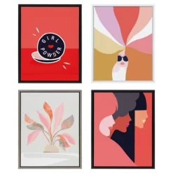 18" X 24" Sylvie Girl Power Framed Canvas Wall Art By Dominique Vari Black - Kate And Laurel -Home Series Shop GUEST 0b6f339d 763f 486f 9afa a68afe166d88