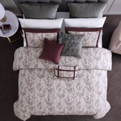 Oren Comforter Set Burgundy - Riverbrook Home