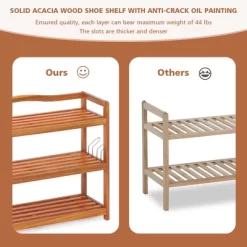 Costway 2-Tier Wood Shoe Rack Freestanding Shoe Storage Organizer Heavy-duty -Home Series Shop GUEST 0d7229e8 3ddc 4d4f af79 f2a6ac83a1a5