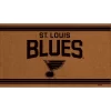 Evergreen St Louis Blues Logo Turf Mat, Brown- 28 X 16 Inches Indoor Outdoor Doormat