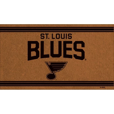 Evergreen St Louis Blues Logo Turf Mat, Brown- 28 X 16 Inches Indoor Outdoor Doormat 1 Evergreen St Louis Blues Logo Turf Mat, Brown- 28 X 16 Inches Indoor Outdoor Doormat