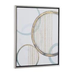 Canvas Abstract Circles Framed Wall Art With Silver Frame Multi Colored - Olivia & May -Home Series Shop GUEST 1144c44f a22d 4ba1 8b7b 2ffba6132b4b