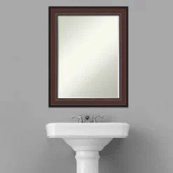 Amanti Art Harvard Walnut Petite Bevel Bathroom Wall Mirror 28.5 X 22.5 In. -Home Series Shop GUEST 133fb818 23aa 4521 86ed 9893b36d8a88