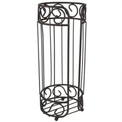 Home Basics Scroll Collection Bath Tissue Reserve Toilet Paper Roll Holder Stand, Bronze -Home Series Shop GUEST 14538f64 79f8 4e3e 9627 c6f10cd180c7