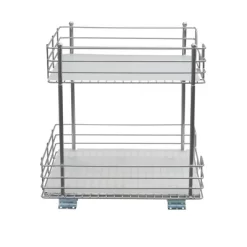 Household Essentials 15" 2-Tier Pantry Organizer Nickel -Home Series Shop GUEST 1475e24b 66da 4732 b4cc b5b9da0723ec