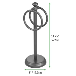 MDesign Metal Fingertip Towel Holder For Bath Vanity Countertop, 2 Pack -Home Series Shop GUEST 15895a8f 6d83 47fe b189 9d8896802db6