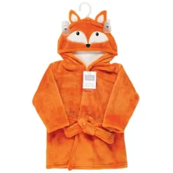 Hudson Baby Infant Boy Plush Pool And Beach Robe Cover-ups, Fox