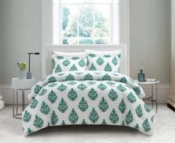 Chic Home Amelia 7 Piece Duvet Cover Set Floral Medallion Print Design Bed In A Bag Bedding With Zipper Closure Green -Home Series Shop GUEST 192cbf72 8b8a 4dc8 a0ec 9c340ccd7bb4