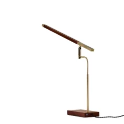 LED Barrett Desk Lamp Walnut/Brass (Includes LED Light Bulb) - Adesso -Home Series Shop GUEST 19e55e85 0d3c 42ac a9ec abc57a2dcfc8