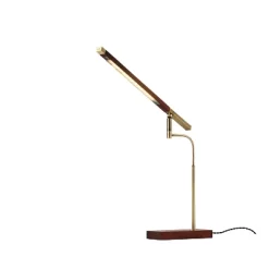 LED Barrett Desk Lamp Walnut/Brass (Includes LED Light Bulb) - Adesso -Home Series Shop GUEST 1aa2b6f7 e33a 40e5 9c80 0140f5c6bb56