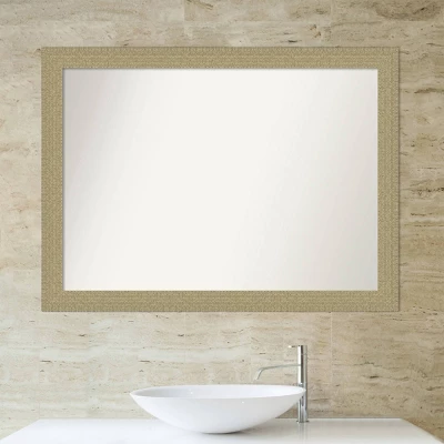 42" X 31" Non-Beveled Mosaic Bathroom Wall Mirror Gold - Amanti Art 5 42" X 31" Non-Beveled Mosaic Bathroom Wall Mirror Gold - Amanti Art - Image 5