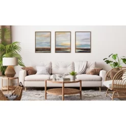 (Set Of 3) 18" X 24" Sylvie Carolina Sunset Framed Canvas By Mary Sparrow Gold - Kate & Laurel All Things Decor -Home Series Shop GUEST 1ccc99e3 38e9 44e5 aa71 08dd83ca7aa5