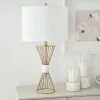 27" Gold Metal Wire With Marble Table Lamp - Nourison