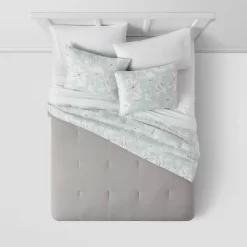 Floral Print Microfiber Reversible Comforter & Sheet Set Mint Green - Room Essentials™ -Home Series Shop GUEST 203d6616 5fe8 4f41 b397 2b4a0d00278f