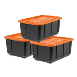 IRIS USA 27Gal/108qt Large Heavy-Duty Storage Plastic Bin Tote Container For Garage With Durable Lid -Home Series Shop GUEST 2165fd10 d215 49bf 9ad0 b2a4acca66fa