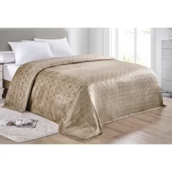 Amrani Bedcover Embossed Blanket Soft Premium Microplush Taupe By Plazatex -Home Series Shop GUEST 2306a8fd ba05 48a1 b68e a06d7c59dd10