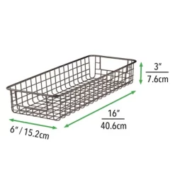 MDesign Bath Metal Storage Organizer Basket - 4 Pack -Home Series Shop GUEST 2311c98c 7271 4304 afea 00c14965aa63