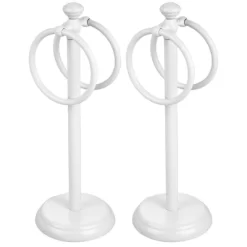 MDesign Metal Fingertip Towel Holder For Bath Vanity Countertop, 2 Pack -Home Series Shop GUEST 243677ef 9df7 4a67 ba0e 78160e9e5ec2