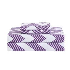 Foxville Pinch Pleated And Ruffled Chevron Print Reversible Multi Piece Comforter Set - Chic Home Design® -Home Series Shop GUEST 25dd8547 e25d 4585 bf12 db3049e54e42