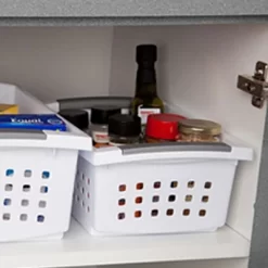 Sterilite Medium Sized Multipurpose Stackable Storage Basket Bin With Flip-Down Rails For Home And Office Organization, White (20 Pack) 7 Sterilite Medium Sized Multipurpose Stackable Storage Basket Bin With Flip-Down Rails For Home And Office Organization, White (20 Pack) -Home Series Shop GUEST 25e054f3 f12f 41f7 aac9 5f68544551b3