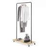 Whitmor Slat Wood Garment Rack Black
