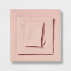 Twin/Twin XL Garment Washed Microfiber Solid Sheet Set - Room Essentials™ -Home Series Shop GUEST 27762cb4 2a66 45b9 975a dcea8ca0ef1a