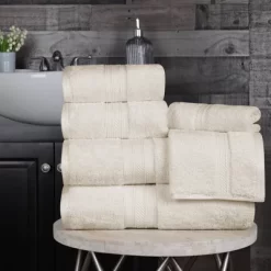 Classic Plush Absorbent 6-Piece Towel Set By Blue Nile Mills -Home Series Shop GUEST 2a85bc4b 35a6 41ca b6ec 2d0579ef0621
