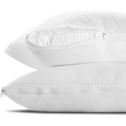 Better Bed Collection Poly/Cotton White PIllow Protectors 2 Pack