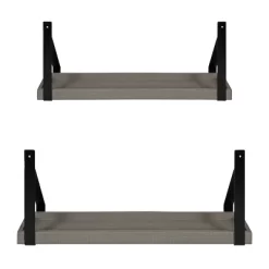 2pc Sudbury Wood And Metal Wall Shelf Set - Kate & Laurel All Things Decor -Home Series Shop GUEST 2b7518de 7678 40b9 8f0d ffe17217d3cd