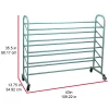 Oceanstar 5-Tier Metal Shoe Rack