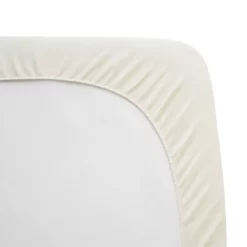 TL Care Waterproof Quilted Fitted Crib Mattress Cover Made With Organic Cotton Top Layer - Natural