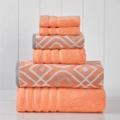 Modern Threads 6 Piece Yard Dyed Towel Set, Oxford. -Home Series Shop GUEST 2ccb1199 c729 4642 98d1 35a2dca2945b