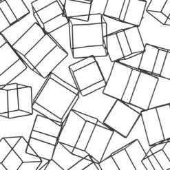 Metal Geometric 3D Square Wall Decor Black - Olivia & May -Home Series Shop GUEST 2d7370e4 445d 44b1 b391 01a0af08f9b4