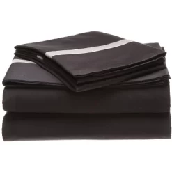 300-Thread Count Solid Cotton Deep Pocket Sheet Set - Blue Nile Mills