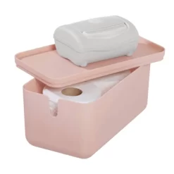 Cade Lidded Storage Bin Blush - IDESIGN -Home Series Shop GUEST 2e1fc6a2 219d 483f be0d 6b3025f8c554
