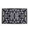 Northlight Scroll Design With Open Back Welcome Doormat 18" X 30"