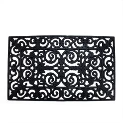 Northlight Scroll Design With Open Back Welcome Doormat 18" X 30"