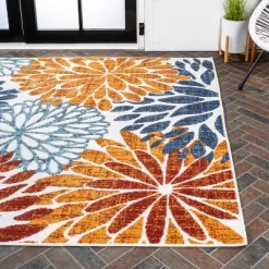 Crisantemo Floral Indoor/Outdoor Area Rug - JONATHAN Y -Home Series Shop GUEST 32606bab c804 4da9 987f d7f3a56b9bc5